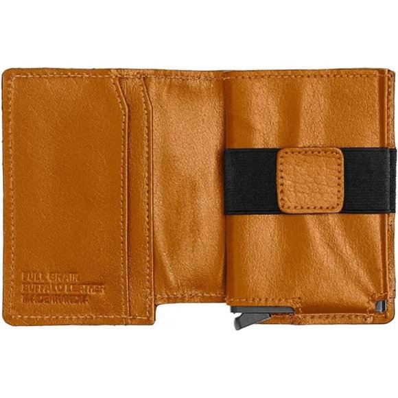 SYPHER X Mens Pop Up Ejector Bifold Leather Wallet with RFID Credit Card Holder - Picture 1 of 6